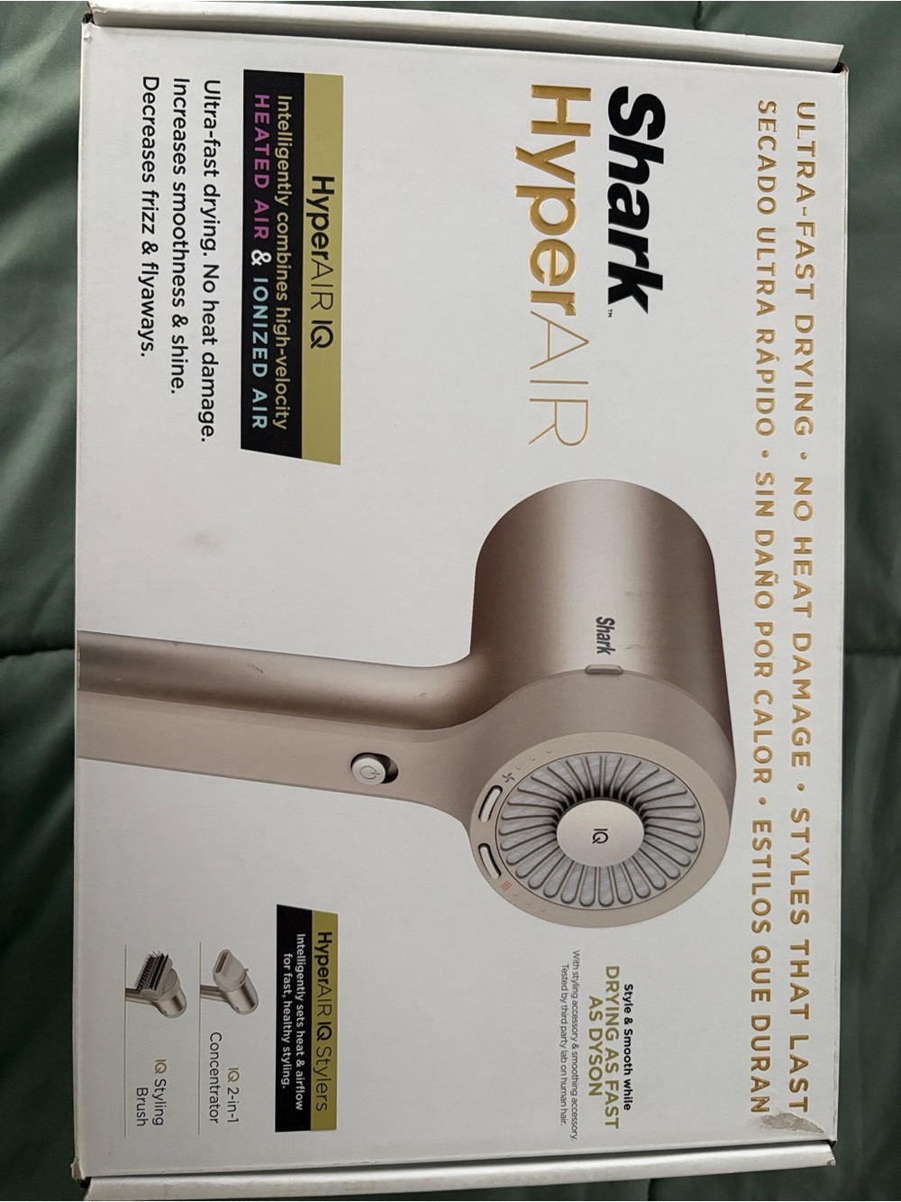 Shark HyperAIR IQ Ionic Hyper Speed Hair Dryer - Stone - Picture 3 of 9